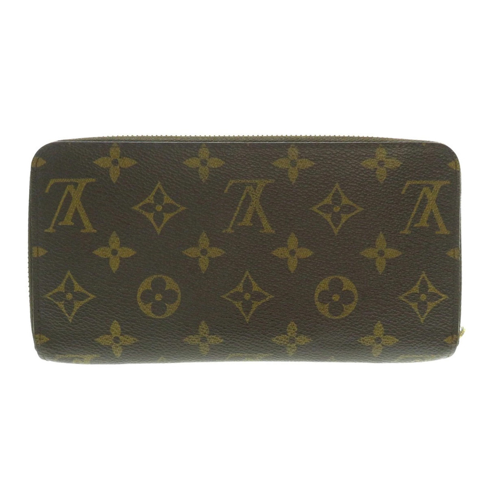 Louis Vuitton Wallet Canvas purse Zippy Long coin Monogram Brown